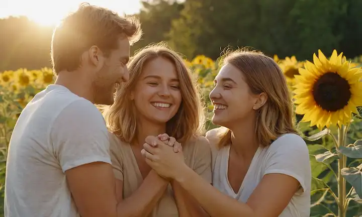 3 personas riéndose juntas