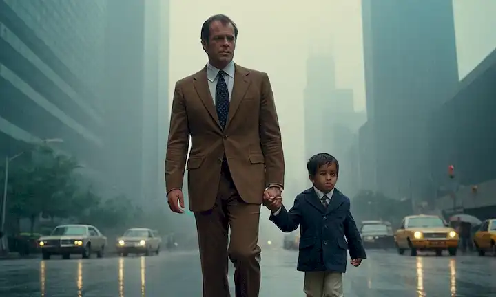 Vestido de hombre de negocios de estilo 1970