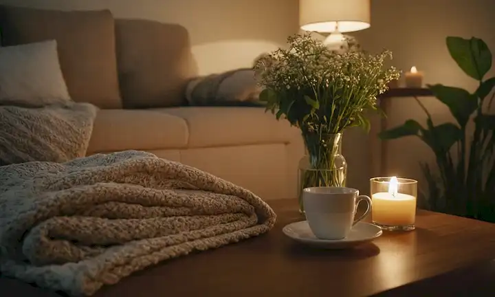 Un salón cálido y acogedor