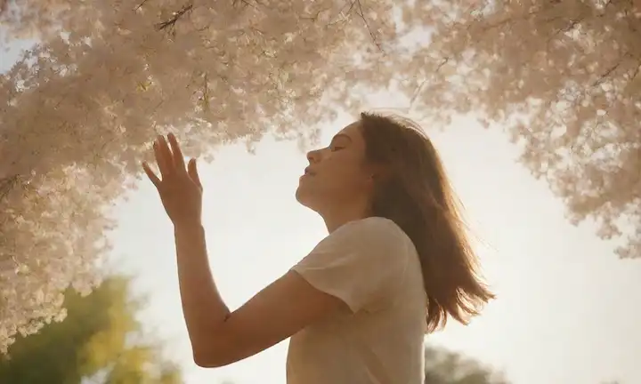 Un fondo sereno con nubes brillantes