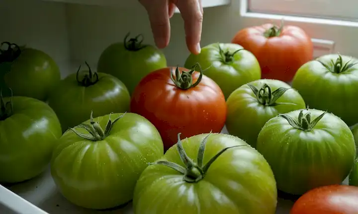 Un tomate maduro
