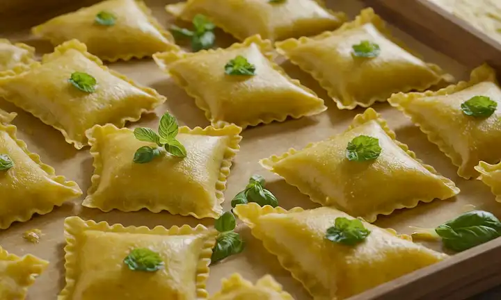Hojas de pasta delicadas
