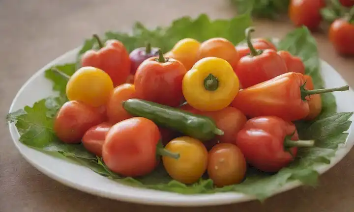 Verduras frescas como tomates de cereza