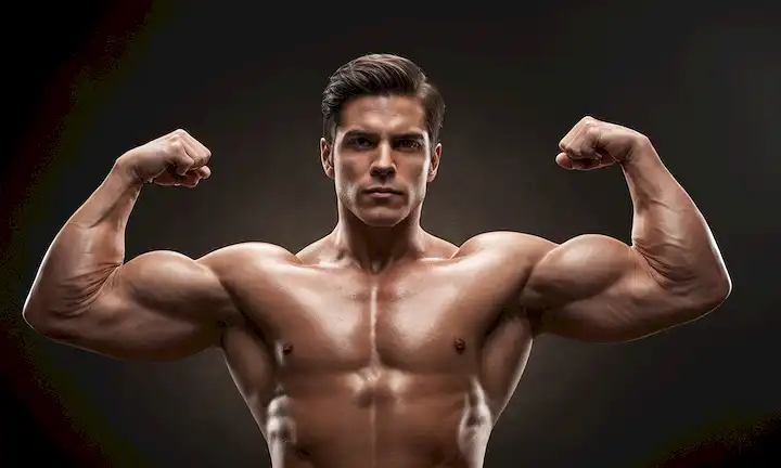 ilustración 3D de una persona en una pose poderosa