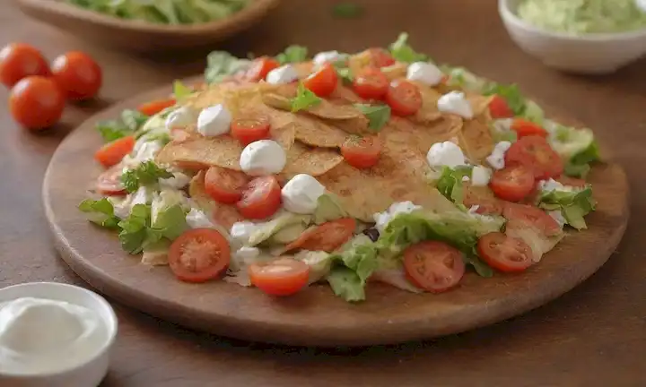 Una placa vibrante llena de tortillas crujientes